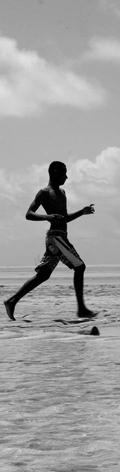 Runners at dawn